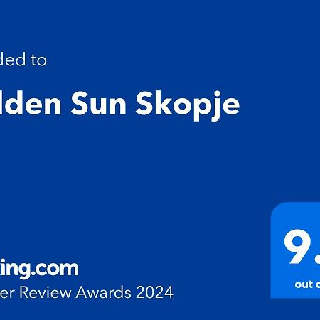 Golden Sun Skopje Leilighet Eksteriør bilde